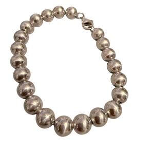 925 Sterling Silver Beaded Ball Bracelet